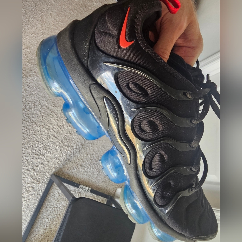 Size 11.5 - Nike Air VaporMax Plus Black Icy Blue